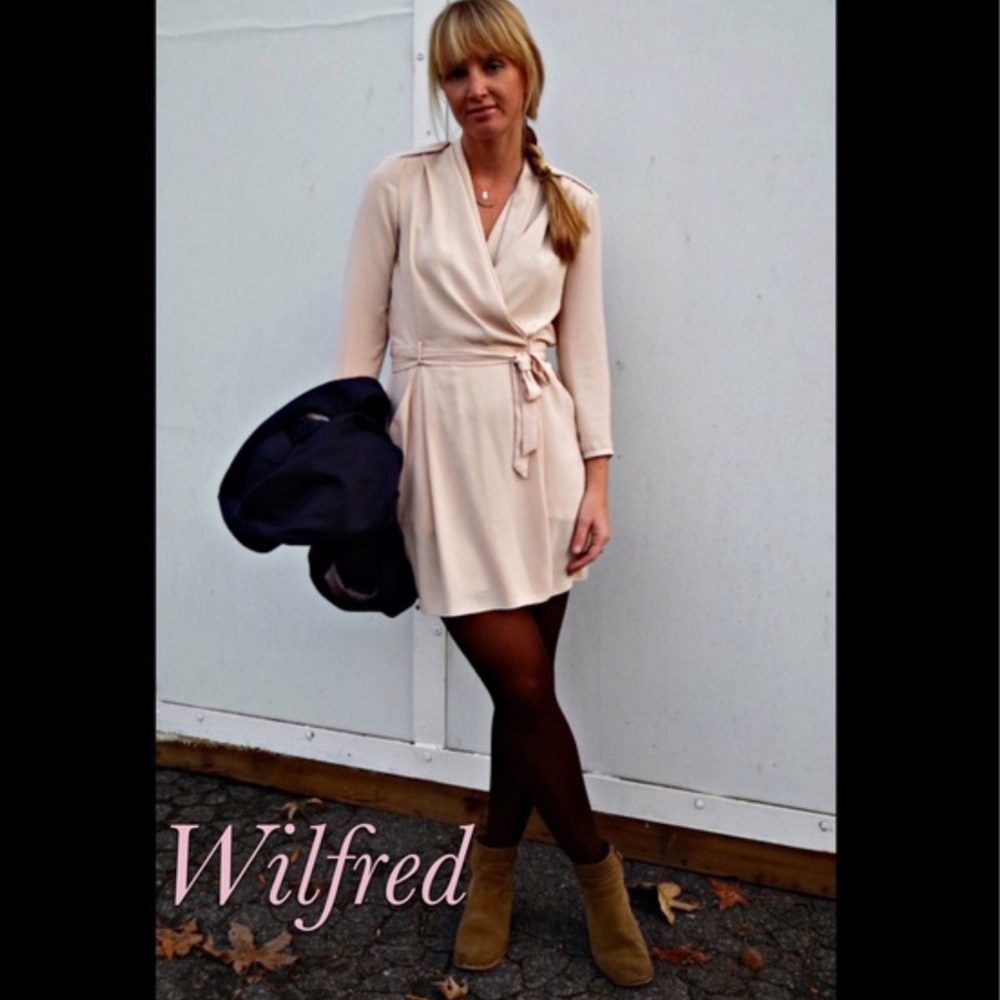 Wilfred Franca Burgundy Wrap Dress Size 4 - Picture 2 of 8